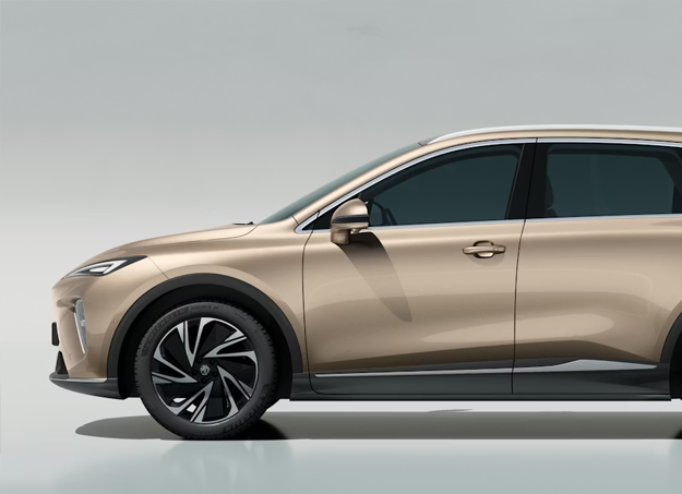 Vue profil du MG S6 EV